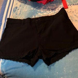 Black super stretchy shorts